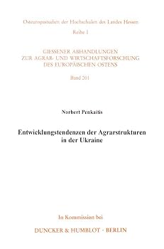 Paperback Entwicklungstendenzen Der Agrarstrukturen in Der Ukraine [German] Book