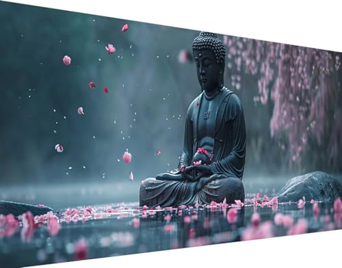 Broderie Diamant Bouddha 5D anti-stress grand format 60x120cm pour adulte