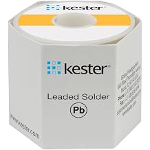 Kester 24-6337-0001 Solder Wire, Rosin Core, Leaded, Sn63Pb37, 3.3%, 0.010 0.25 mm, 44 Series