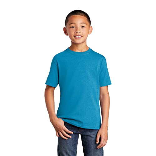 Port & Company - Youth Core Cotton Tee XL Neon Blue*