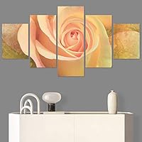 SIGNWIN 5 Panel Canvas Wall Art Modern Art Decorative Elements Dramatic Floral Multicolor Photography Single for Home Decorations Ready to Hang - 12