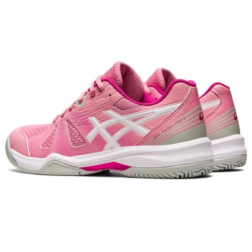 Tenis ASICS Gel Padel Pro 5 Feminino Rosa e Branco Modelo 2023 (br_footwear_size_system, adult, nume