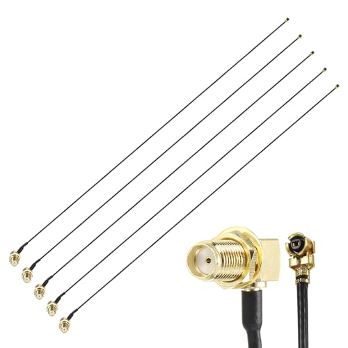 Cable coaxial SMA a UFL de baja pérdida con conector pigtail 1.13mm de 30cm para antena