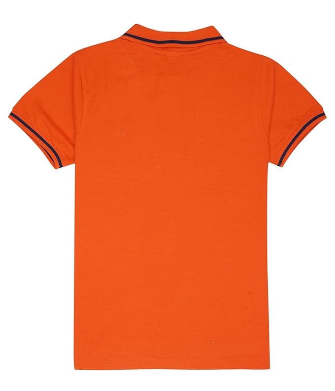 Image of Cloth Theory Boys Cotton Polo T-Shirt for Kids Regular Fit Half Sleeve Casual Summer Polo Neck T-Shirt