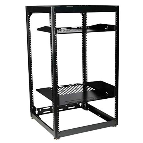 Sanus CFR1620-B1 Component Series 20U Stackable Skeleton Rack (35") Black