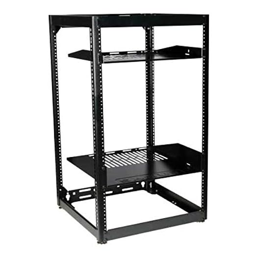 Sanus CFR1620-B1 Component Series 20U Stackable Skeleton Rack (35") Black