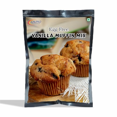 Image of Egg Free Vanilla Muffin Mix: Instant Premix for Baking | Richness In Mouth, Soft And Favourite, Buttery Flavour ! Melt-In-Mouth -100% Vegetarian ! Muffin 450G