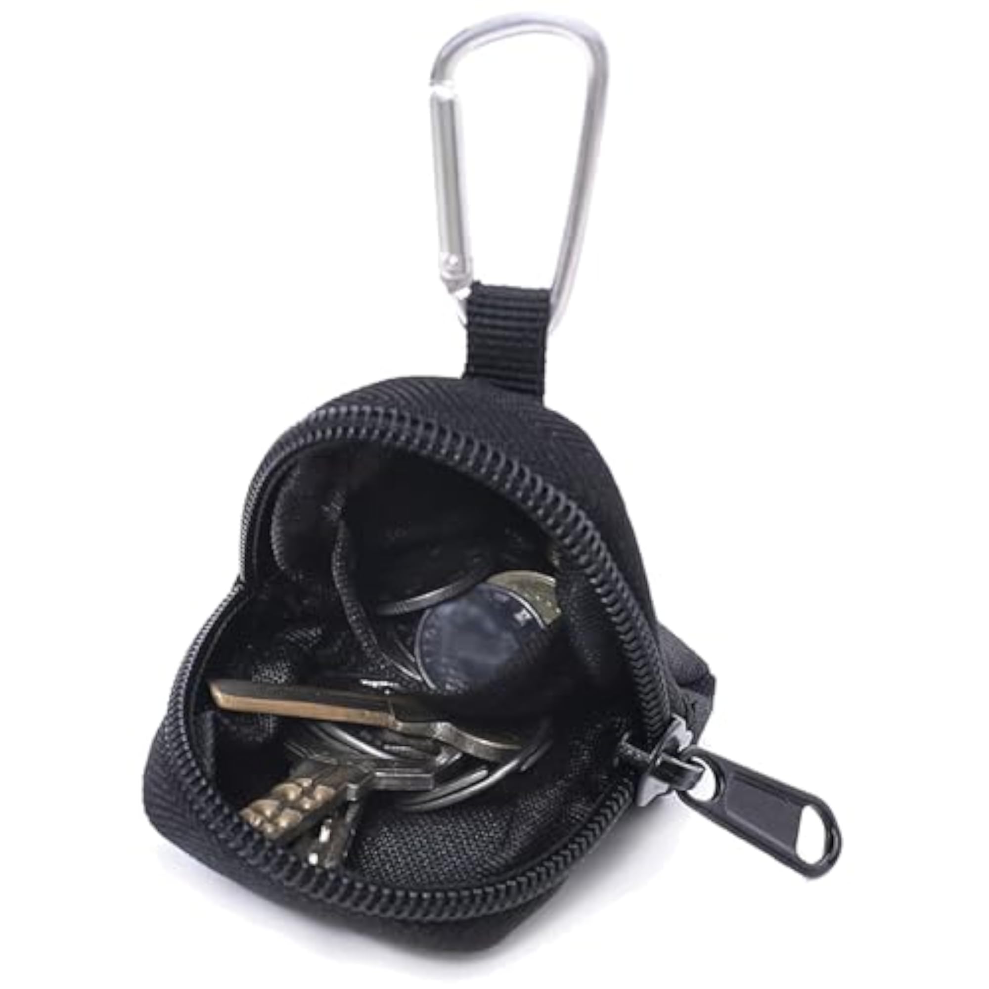 Modern Black Coin Purse, Stylish Design