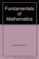 Fundamentals of Mathematics 0131139428 Book Cover