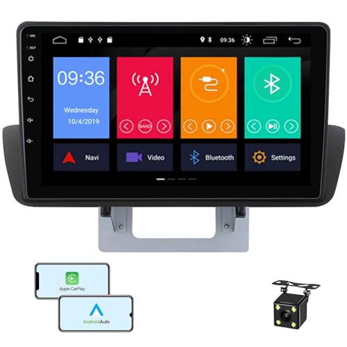 LEgDor Android 12 Car Radio 2 DIN para M-azda BT50 BT-50 2012-2018 Multimedia Estéreo Carplay GPS Navegación GPS 9 «Bluetooth FM Control del Volante Cámara de visión Trasera,M700S