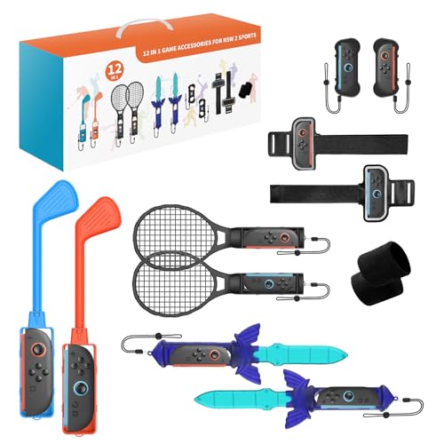Kit de accesorios 12 en 1 para Switch 2 – Juego completo compatible con conmutador