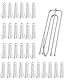 QLEUIFT Curtain Hooks, Stainless Steel Curtain Hooks, Curtain Hooks with 4 prongs, Curtain pleater Hooks, Metal Shower Curtain Hooks for Window Curtains, Door Curtains and Shower Curtains, Pack of 30