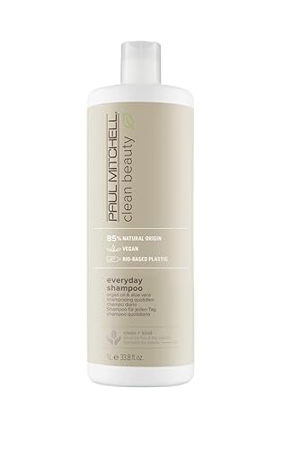 Paul Mitchell Clean Beauty - Champú diario, aumenta el brillo, añade cuerpo, para todo tipo de cabello