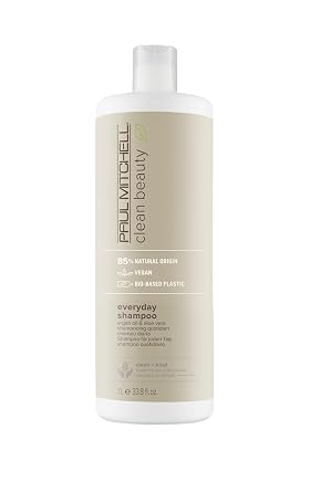 شامبو Paul Mitchell Clean Beauty Everyday ، يعزز اللمعان ، يضيف الجسم ، لجميع أنواع الشعر