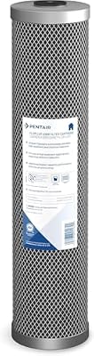 Pentair Pentek FloPlus-20BB Big Blue Carbon Water Filter, 20-Inch, Whole House Modified Molded Carbon Block Replacement Cartridge, 20" x 4.5", 0.5 Micron