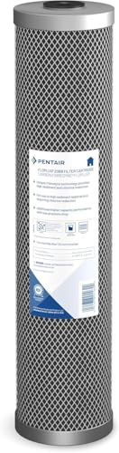 Pentair Pentek FloPlus-20BB Big Blue Carbon Water Filter, 20-Inch, Whole House Modified Molded Carbon Block Replacement Cartridge, 20