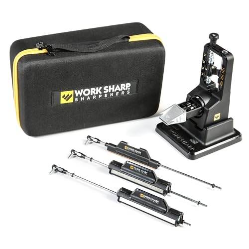 Work Sharp Precision Adjust Elite Knife Sharpener - Adjustable Knife Sharpening System - For Hunting, Serrated & Kitchen Knives