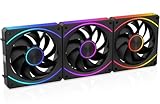EY120PRO 120mm ARGB PC Case Fans 3-Pack, 900–1850RPM PWM, 68CFM High Airflow, 32dBA Quiet, Daisy-Chain Connection, Infinity-Mirror Lighting for Computer Cases and CPU Coolers