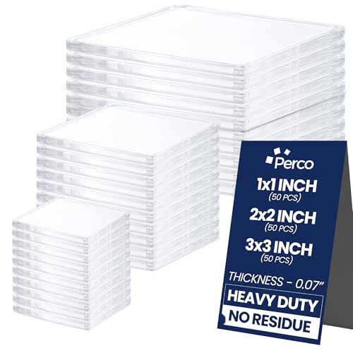Nano carrés adhésifs double face, 95 pièces multicoupes