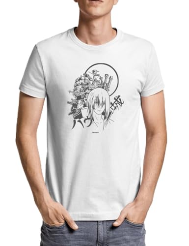 The Castle 126 Maglietta Uomo Manica Corta, bianco, M