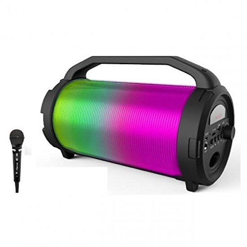 iDance Cyclone 400 Portable Speaker with Karaoke (Bluetooth, MP3, USB, FM Radio, Party Lights System)