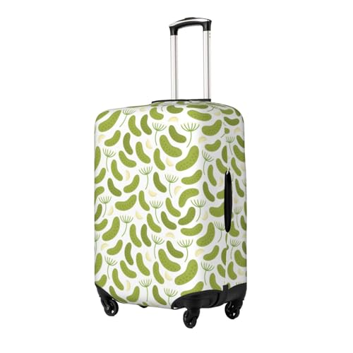 Pickled Cucumbers Luggage Cover Washable Elasticated Luggage Covers For Suitcase Tsa Approved Stylish Dust And Scratch Resistant Luggage Case Protector For Kids And Adults2