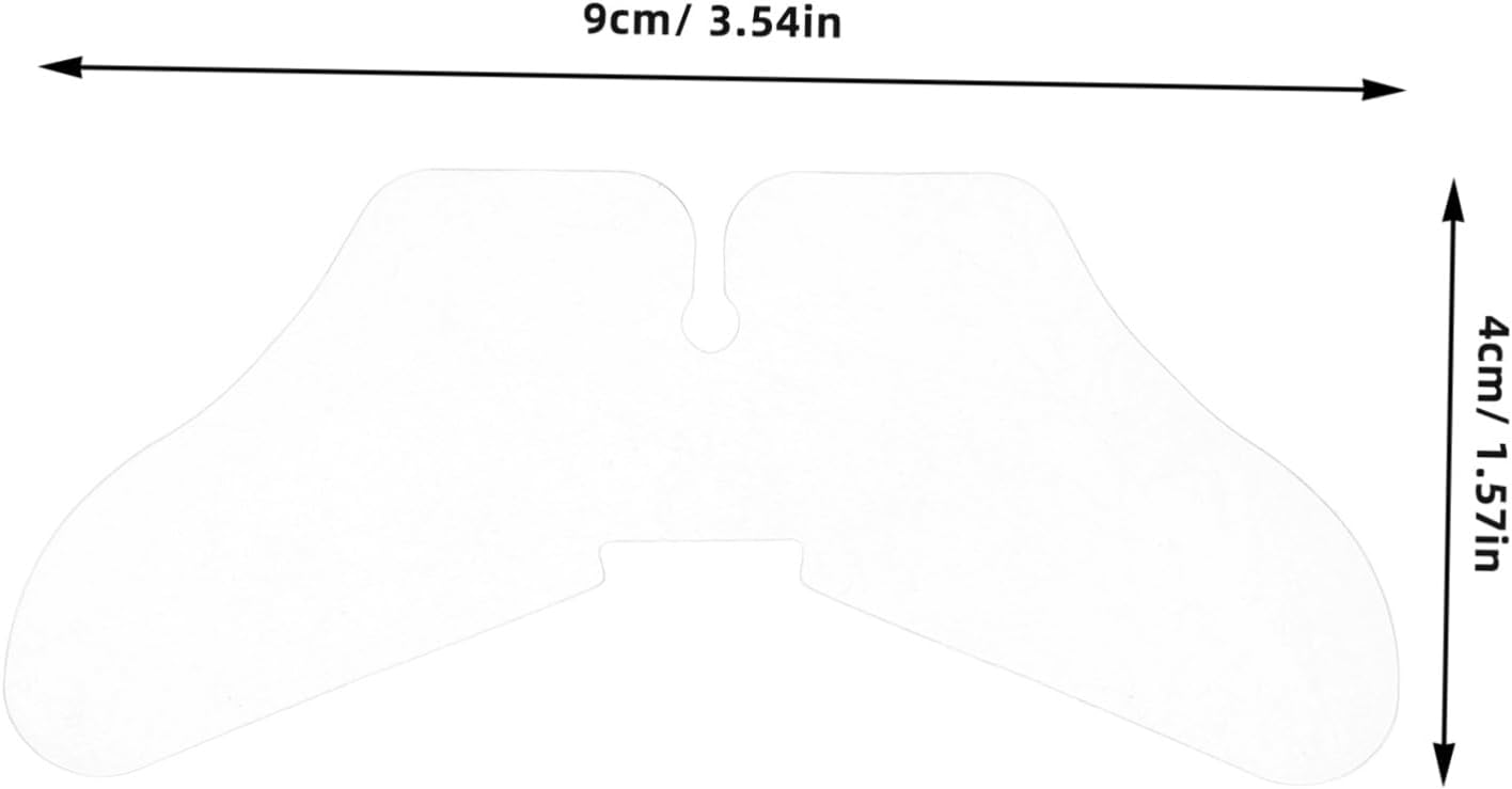 Generic 100PCS PVC Butterfly Collar Stays for Men Women Shirt Collar Inserts for Firm Support Easy Application Non Slip Design to Prevent Curling Sagging