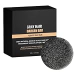 QPJUVC Anti-Grey Hair Shampoo Bar - Natural Hair Darkening Solid Shampoo, Grey Reverse & Coverage Soap for Men & Women, Cleanses & Nourishes Scalp for A Stronger, Shinier Hair (1)