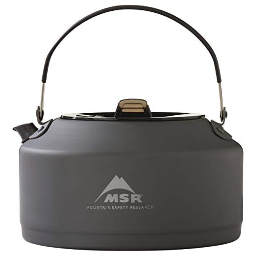 MSR Pika Ultralight Aluminum Teapot for Camping and Backpacking (1-Liter)