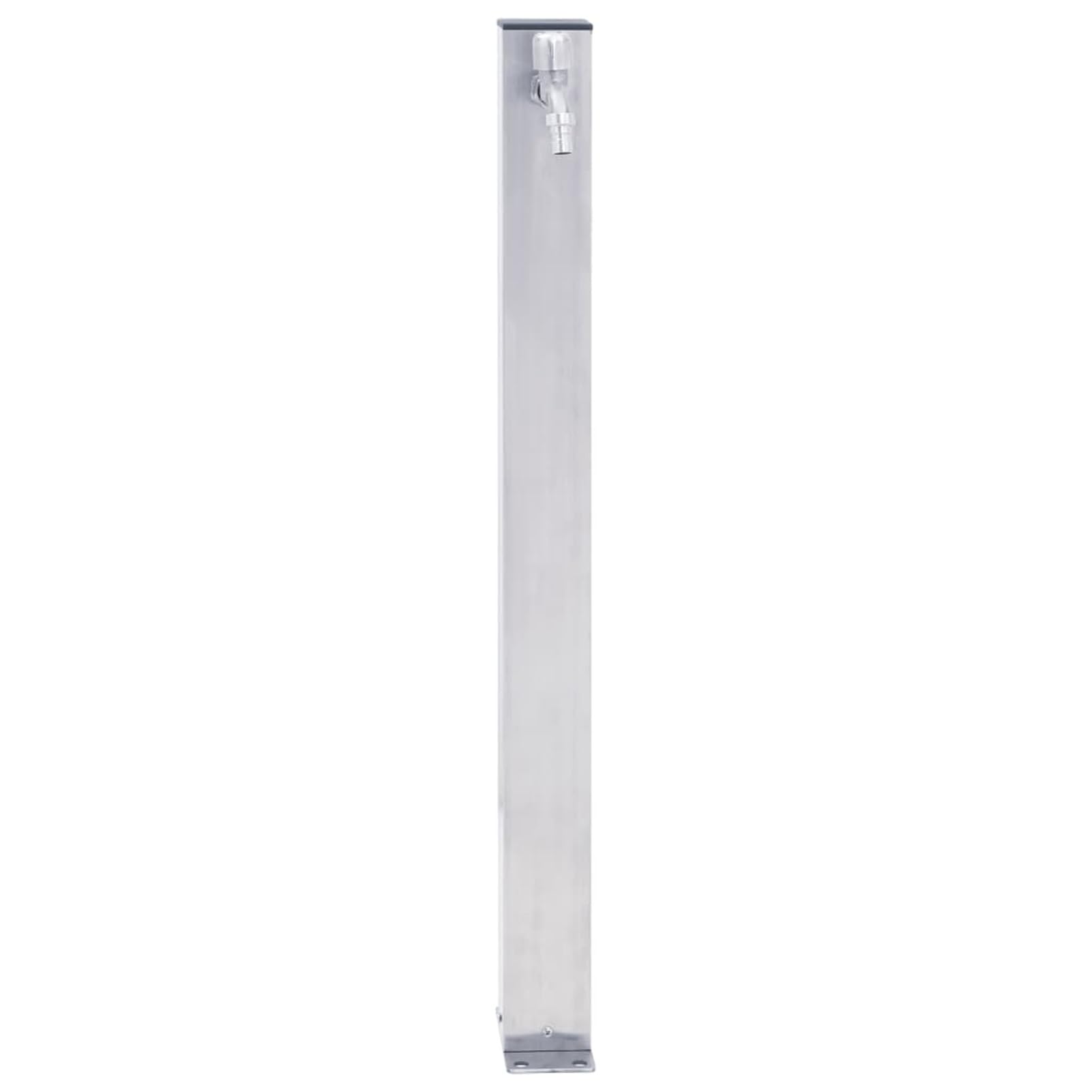 Gecheer Colonna d'Acqua da Giardino, Rubinetto Esterno con Gancio per Tubo, 100 cm, Acciaio Inossidabile e PP, Base Stabile per Irrigazione Esterna, Lavaggio Auto e Cura Animali