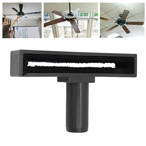 Image of Pssopp Ceiling Fan Blade Cleaner, Duster Ceiling Fan Attachment Washable Brush Fan Tool for Furniture Brush (Black)