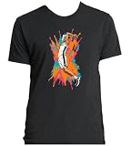 Triblend Victor Wembanyama San Antonio Spray Paint Shirt T-Shirt Large Black