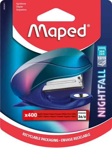 Herramientas, Tools Maped - Office - Engrapadora Nightfall Mini, estándar, incluye 400 grapas