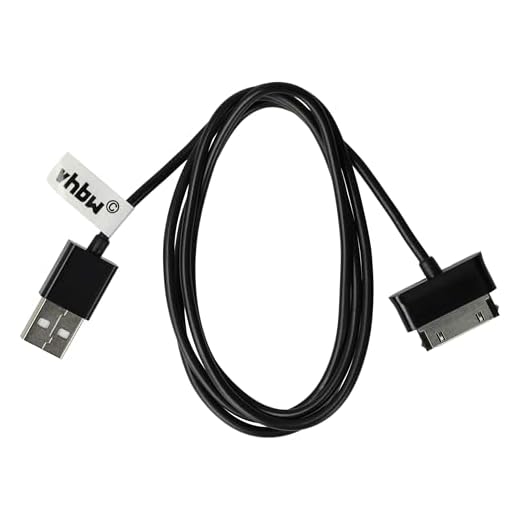 vhbw USB Ladekabel kompatibel mit Samsung Galaxy P1000, Tab 2 GT-P5110, GT-P5100, Galaxy Note 10.1 GT-N8000, GT-N8010, 10.1 LTE GT-N8020