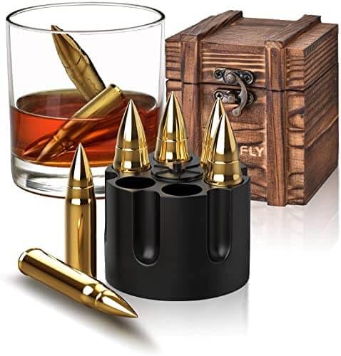 Vatertagsgeschenke für Papa Männer Whisky Steine für Jäger Coole Jagd Geschenk für Ihn Geschenk Vatertag Geburtstagsgeschenk für Papa Partner Ehemann Edelstahl Eiswürfel Wiederverwendbar