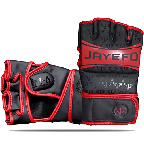 Jayefo Mma Gloves (Black/Red, L/Xl) #TOP18