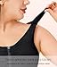 CYDREAM Front Zip Closure Bras for Women No Underwire - Wireless Comfort Compression Support Adjustable Everyday Bra (US, Alpha, Large, Regular, Regular, Black)