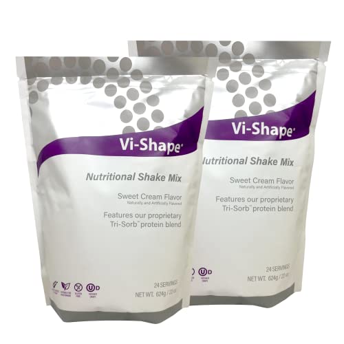 Visalus Vi-Shape Nutritional Shake Mix Sweet Cream Flavor | 2 Bags (22Oz Each / 48 Total Servings) #TOP8