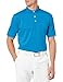 Callaway Men's Golf Short Sleeve Pique Open Mesh Polo Shirt, Medium Blue, Large