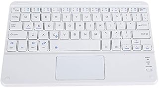 ASHATA Bluetooth Touchpad Keyboard,Portable Wireless Keyboard with Touchpad,9in Scissors Feet Design Ultra Slim Bluetooth Keyboard for Android/iOS/Windows