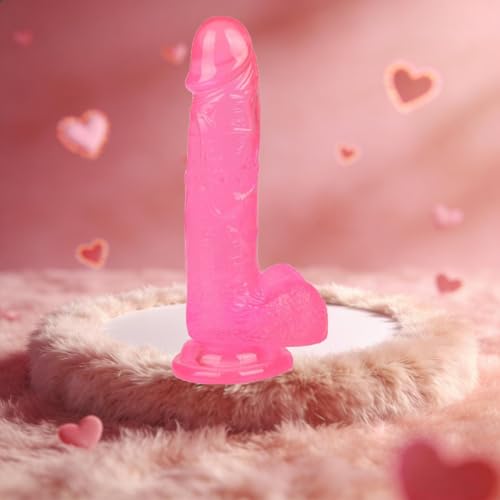8 Pouces De Silicone Pink Avec Ventouse, Peut Être Utilisé à Tout Moment Et Dans n'Importe Quel Endroit- Générique c1P6