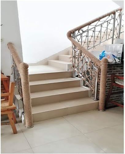 Filet de corde de chanvre 1x7m pour rampe d'escalier et protection