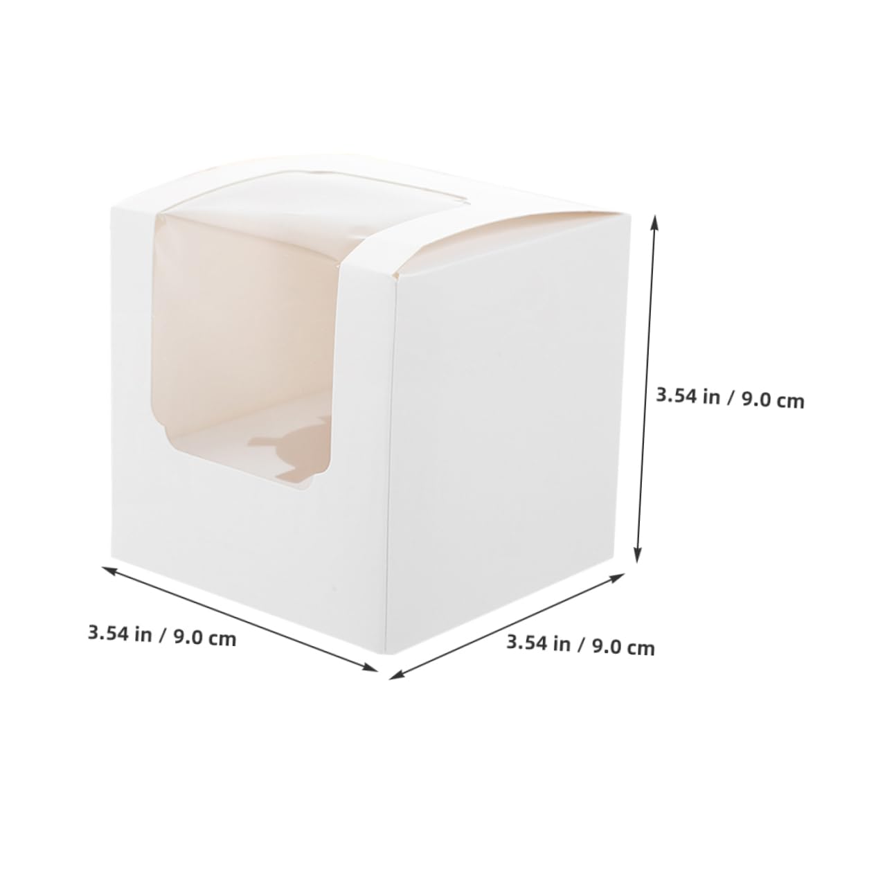 KOMBIUDA 40Pcs White Individual Cupcake Boxes with Inserts Portable Cake Carrier for Muffins and Pastries for Weddings Birthdays and Parties Easy Assembly and Oil Resistant