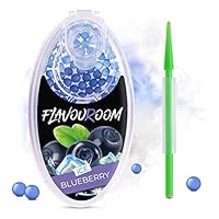 Flavouroom Aroma Click - 100 Premium Kugeln Set I Intensiver Flavour mit praktischer Box I Einfaches Einsetzen für DIY Ice Blueberry Genuss