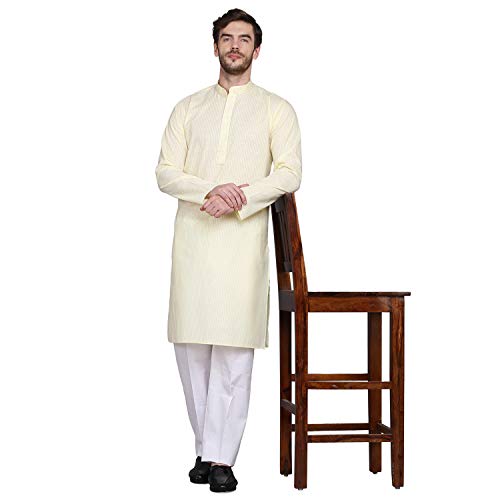 Image of Jagdish GARMENTS Cotton Trendy Embroidery Kurta for Men for Festive