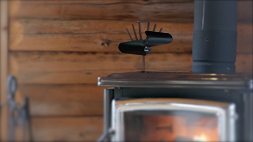 Ecofan 800CAXBX Heat Powered Wood Stove Fan, Black, Bilingual - Image 2