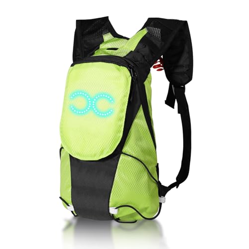 Tewzafiya Mochila LED - Bolso Con Luz Ambiental | Mochila Luminosa Multifuncional Para Ciudad Senderismo Viajes Acampada Ciclismo Transporte Mujeres Hombres
