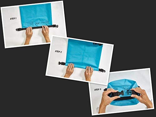 Image of Waterproof Dry Bag, 2L /3L /5L /10L /15L /20L /30L, Floating and Lightweight Bags for Kayaking Rafting Boating River Trekking-Multi Color (3 Liter)