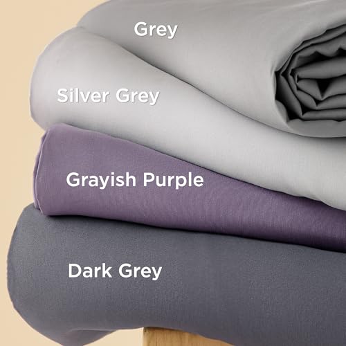 Bedsure Duvet Cover Queen Size - Soft Double Brushed Bedding Set for Kids & Adults, Zipper Closure, 3 Pieces, Includes 1 Duvet Cover (90"x90") & 2 Pillow Shams, NO Comforter, Dark Grey