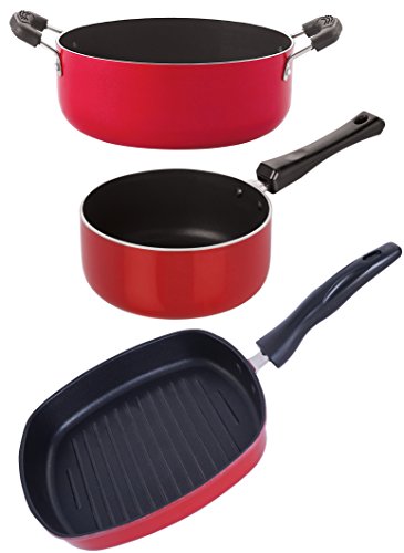 Nirlon Non-Stick Oil Free Aluminium Kitchen Cooking Essential Combo Gift Set